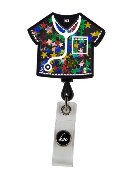 Koi Classics A156 Women's koi Shaker Badges Rainbow Scrubs O product image