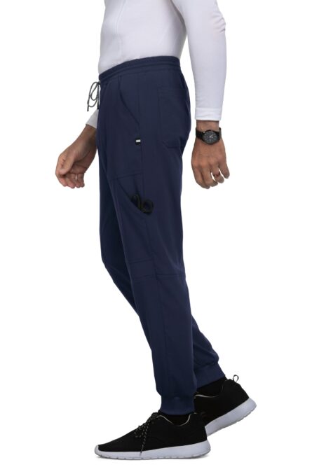 KOI Next Gen Men's Day to Night Jogger Scrub Pants, 7 Pockets, 4-Way Stretch in Navy product image