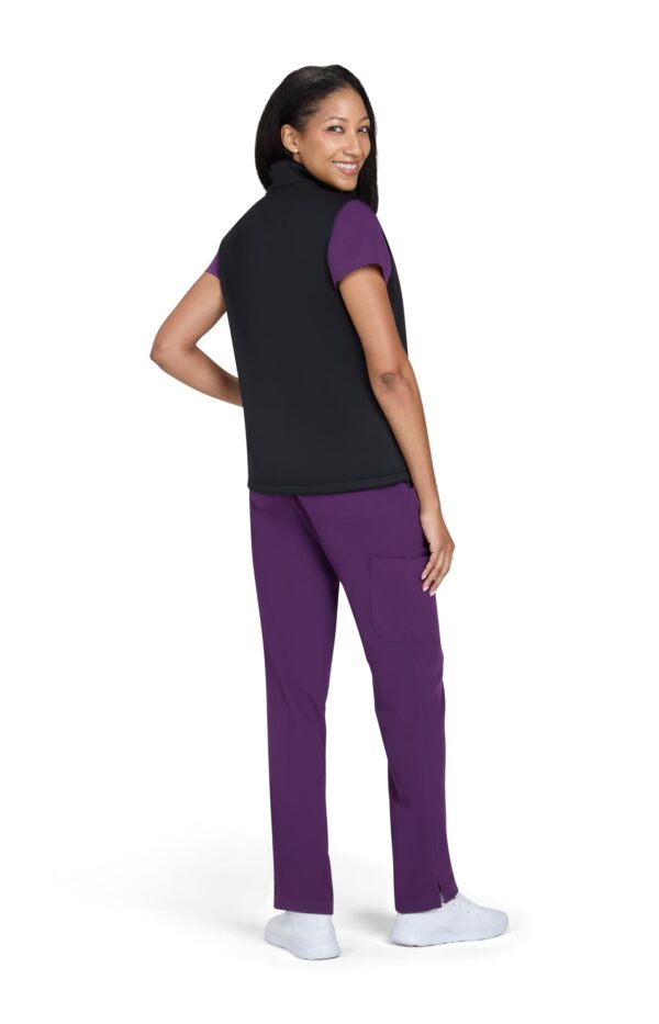KOI Scrubs Essentials Alia Women’s Water Resistant 3-Pocket Fleece Vest in Black product image