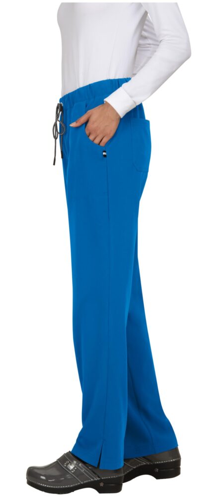KOI Next Gen Everyday Hero Women's 5-Pocket Cargo Scrub Pants, 4-Way Stretch in Royal Blue product image