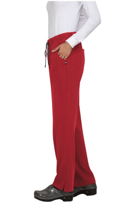 KOI Next Gen Everyday Hero Women's 5-Pocket Cargo Scrub Pants, 4-Way Stretch in Ruby product image