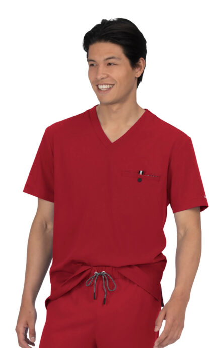KOI Next Gen Men's On Call 1-Pocket Scrub Top, 4-Way Stretch, Wrinkle-Resistant - Image 21