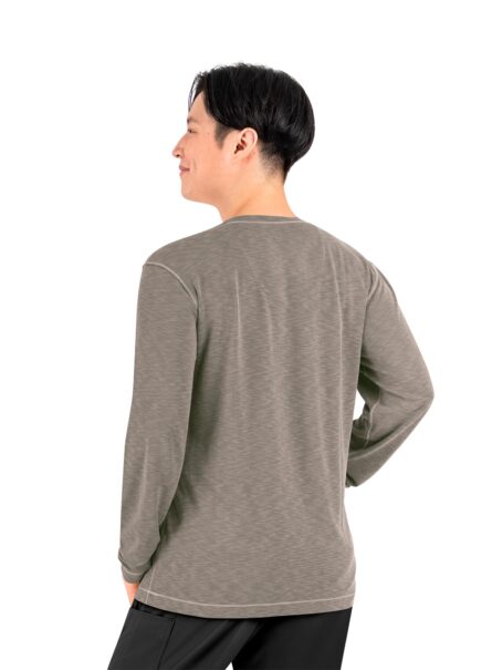 Maevn Men Long Sleeve Modal Tee in Taupe product image