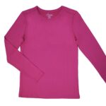 Maevn BESTEE Women's Basic Long Sleeve Under Scrub Tee (X-Small, Pink Peacock) product image
