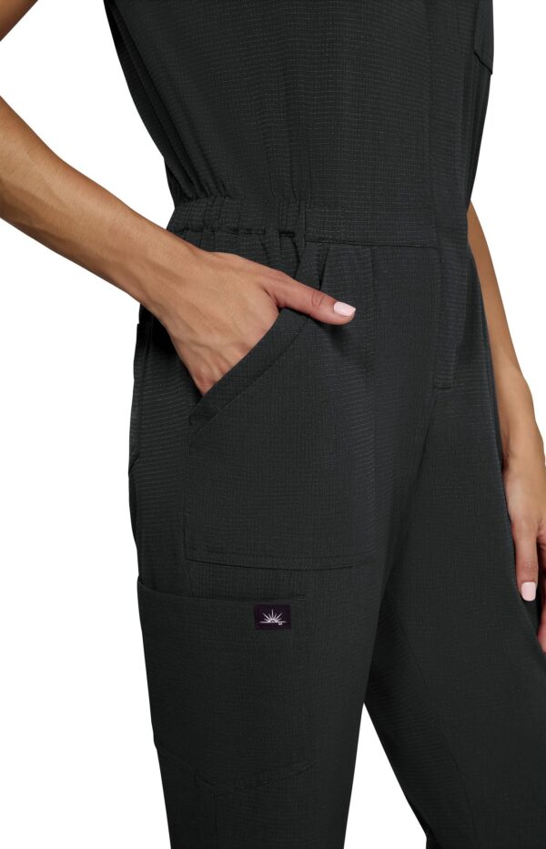 KOI Solis Anja Women's 11-Pocket Jumpsuit in Black product image
