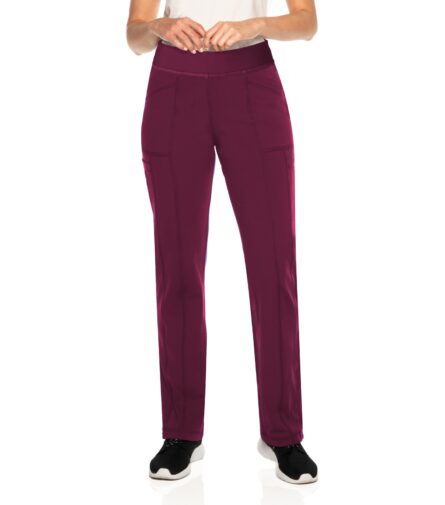 Urbane Impulse 9207 cargo scrub pant in Wine