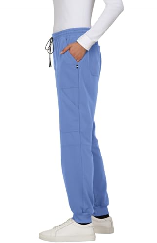 KOI Next Gen Women's 7 Pocket Good Vibe Jogger Scrub Pants with 4-Way Stretch and Elastic Waistband in True Ceil product image