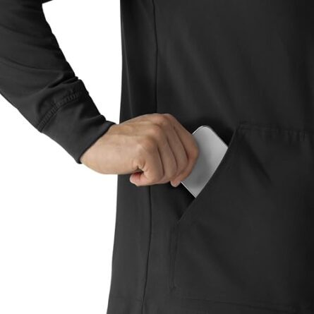 Carhartt Scrubs C80023 Men's Rugged Flex® Modern Fit Bonded Fleece Jack in Black product image