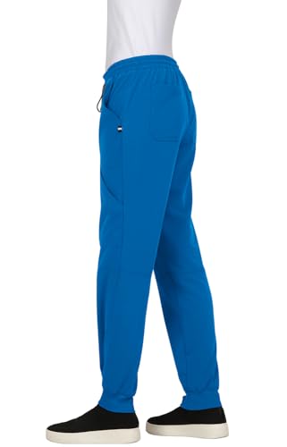 KOI Next Gen Women's 7 Pocket Good Vibe Jogger Scrub Pants with 4-Way Stretch and Elastic Waistband in Royal Blue product image