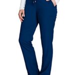 BARCO Grey's Anatomy Scrubs - Mia Scrub Pant for Women, Elastic Back Waist, Low-Rise Shaped Leg Women's Scrub Pant in Indigo product image