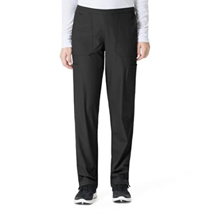 Carhartt Scrubs C52106 Women's Force® Modern Fit Twill Straight Leg Pan in Black product image