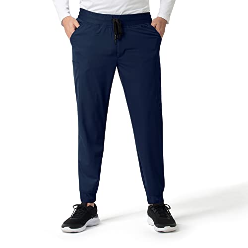 Carhartt Scrubs C56106 Men's Force® Modern Fit Twill Jogger Pant in Navy product image