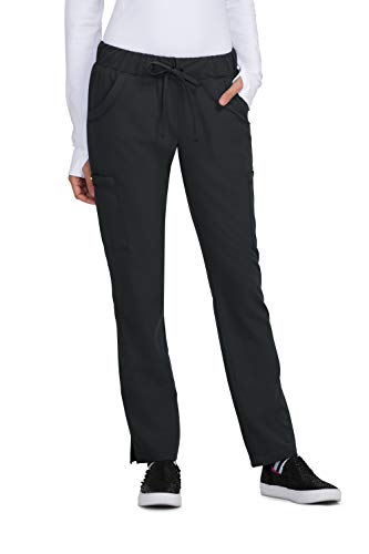 KOI Betsy Johnson Buttercup Women's 6-Pocket Slim Fit Scrub Pants in Black product image