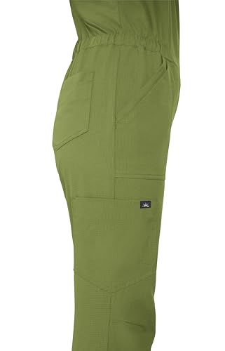KOI Solis Anja Women's 11-Pocket Jumpsuit in Martini Olive product image