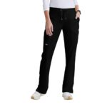 BARCO Grey's Anatomy Scrubs - Mia Scrub Pant for Women, Elastic Back Waist, Low-Rise Shaped Leg Women's Scrub Pant in Black product image