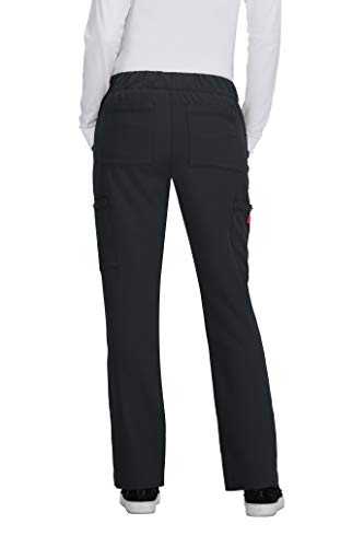 KOI Betsy Johnson Buttercup Women's 6-Pocket Slim Fit Scrub Pants in Black product image