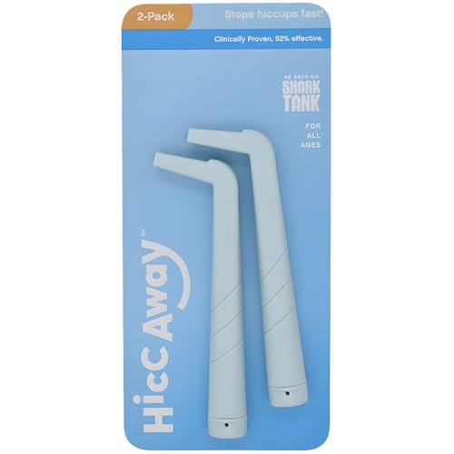 HICCAWAY Hiccup Straw, Clinically Proven, Stop Hiccups, Light Blue, 2Pack HICCAWAY Hiccup Straw, Clinically Proven, Stop Hiccups, Light Blue, 2Pack product image