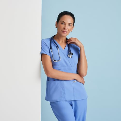 BARCO Grey's Anatomy Scrubs - Riley Scrub Top for Women, V-Neck Super-Soft Women's Scrub Top product image