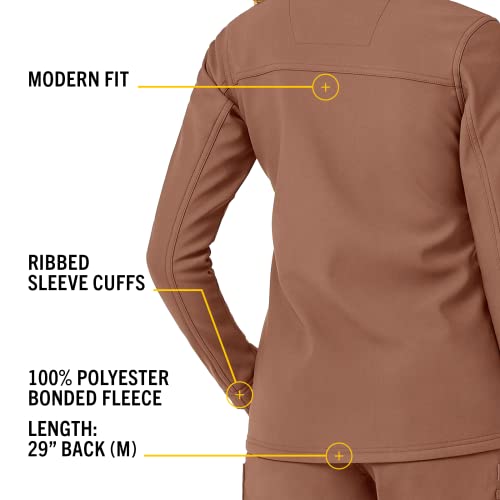 Carhartt Scrubs C81023 Women's Rugged Flex® Modern Fit Bonded Fleece Ja in Nutmeg product image