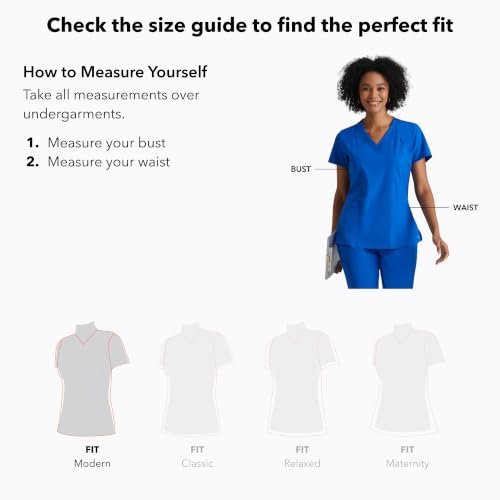 BARCO Grey's Anatomy Scrubs - Riley Scrub Top for Women, V-Neck Super-Soft Women's Scrub Top product image