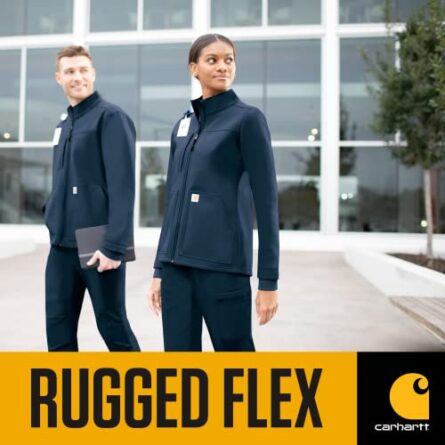 Carhartt Scrubs C81023 Women's Rugged Flex® Modern Fit Bonded Fleece Ja in Nutmeg product image