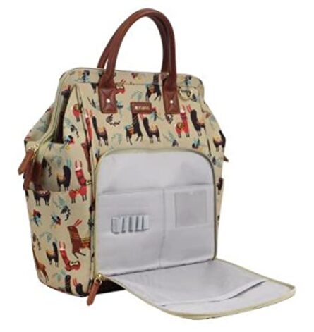 Maevn ReadyGO Water-Resistant Clinical Tote Backpack in Heather (Beige Llama) product image