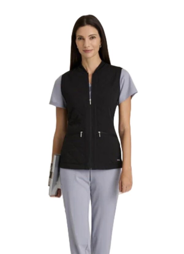Quilted Scrub Vest with 2 Pockets by Cristina Quilted Scrub Vest with 2 Pockets by Cristina product image
