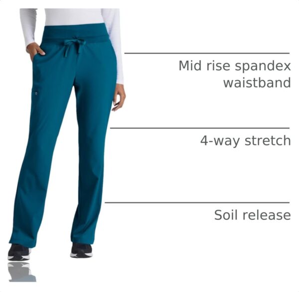BARCO One Stride Pant-5 Pocket Mid-Rise Women's Scrub Pants in Bahama product image