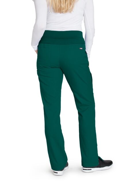 BARCO Grey's Anatomy Scrubs - Mia Scrub Pant for Women, Elastic Back Waist, Low-Rise Shaped Leg Women's Scrub Pant in Hunter product image