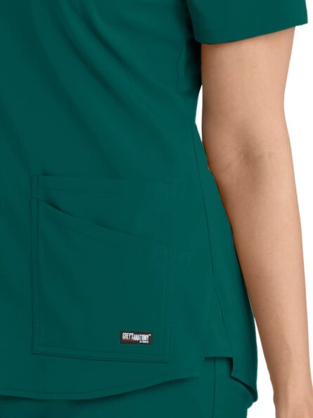 BARCO Grey's Anatomy Stretch GRST011 Women's Emma Scrub Top in Hunter Green product image