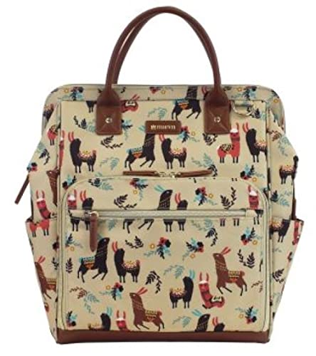 Maevn ReadyGO Water-Resistant Clinical Tote Backpack in Heather (Beige Llama) product image