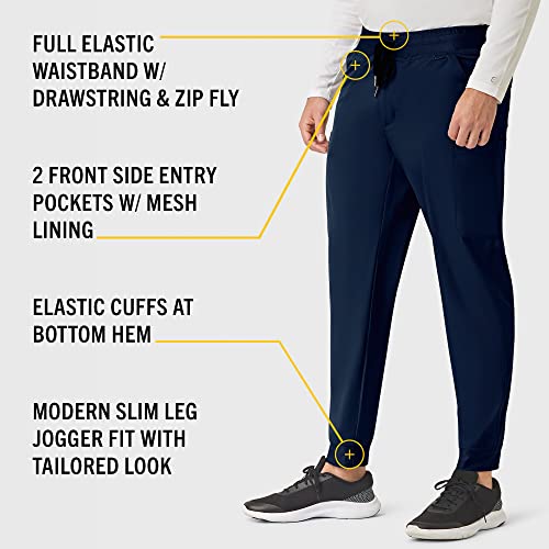 Carhartt Scrubs C56106 Men's Force® Modern Fit Twill Jogger Pant in Navy product image