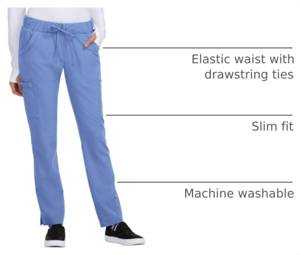 KOI Betsy Johnson Buttercup Women's 6-Pocket Slim Fit Scrub Pants product image