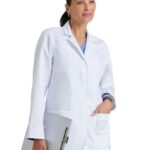 BARCO Grey's Anatomy Women's 2 Piece Long Sleeve 30" Lab Coat in White product image