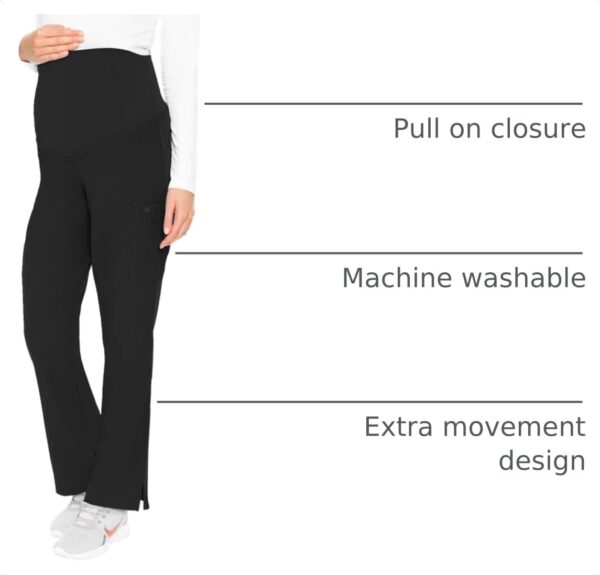 Med Couture Maternity Scrub Pants for Women Soft Stretch Pregnancy Scrubs product image