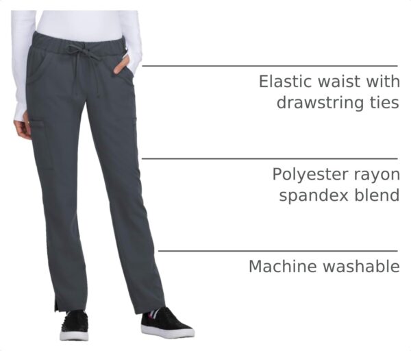 KOI Betsy Johnson Buttercup Women's 6-Pocket Slim Fit Scrub Pants product image