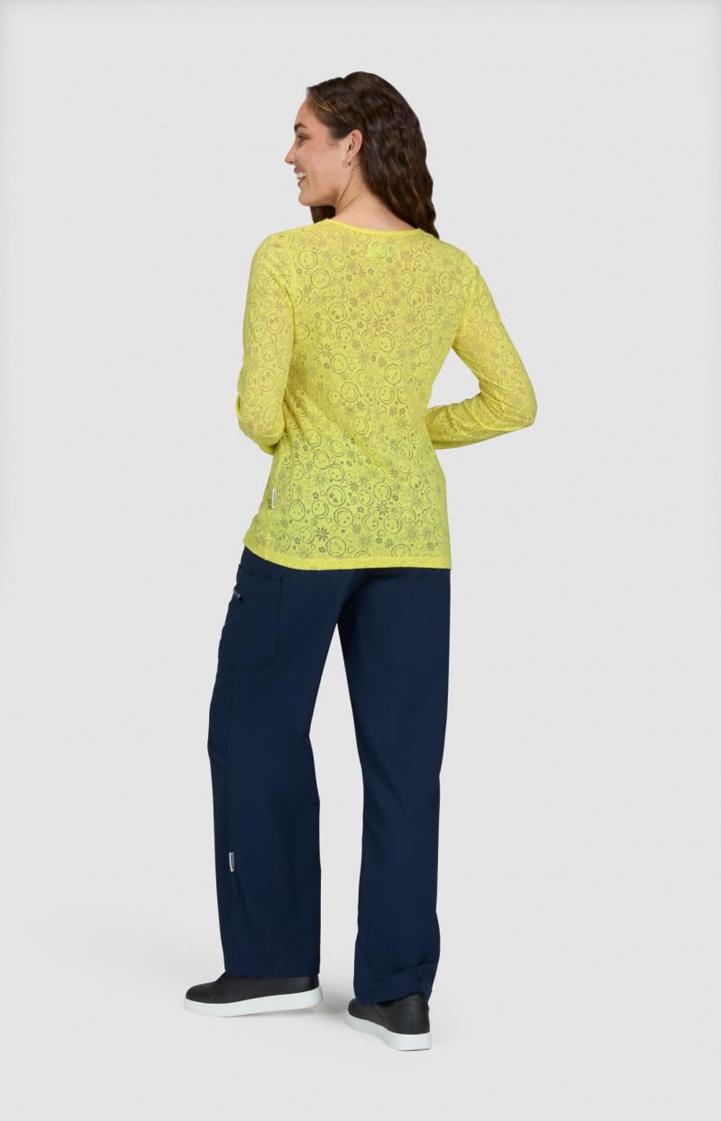 KOI Smiley World x Kind Women's Long-Sleeve Burnout Tee product image