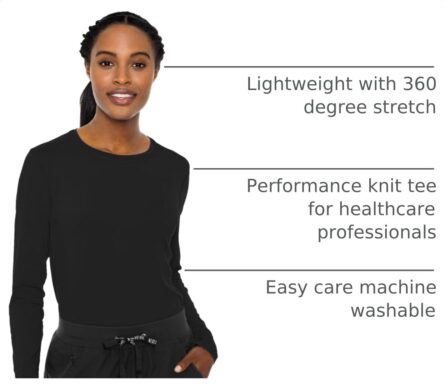 Med Couture Layers Long Sleeve Underscrub for Women 360° Stretch Tee product image