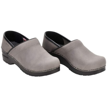 Sanita Pro Textured Oiled Professional Clogs for Women - Arch Support, Durable, Closed-Back Slip-On Shoes in Black Textured Oil product image