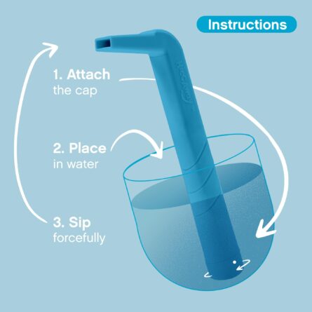 HiccAway Hiccup Straw - Stops Hiccups Naturally & Fast - As Seen On Shark Tank - Clinically Proven Relief for All Ages, Children & Adults - Safe, Lightweight, & Reusable product image