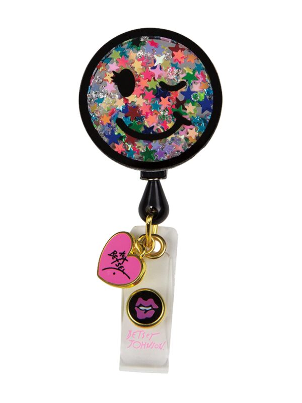 KOI Betsey Johnson BA156 Women's Betsey Retractable Badges Wink O KOI Betsey Johnson BA156 Women's Betsey Retractable Badges Wink O product image