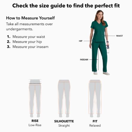 BARCO Grey's Anatomy Scrubs - Mia Scrub Pant for Women, Elastic Back Waist, Low-Rise Shaped Leg Women's Scrub Pant product image