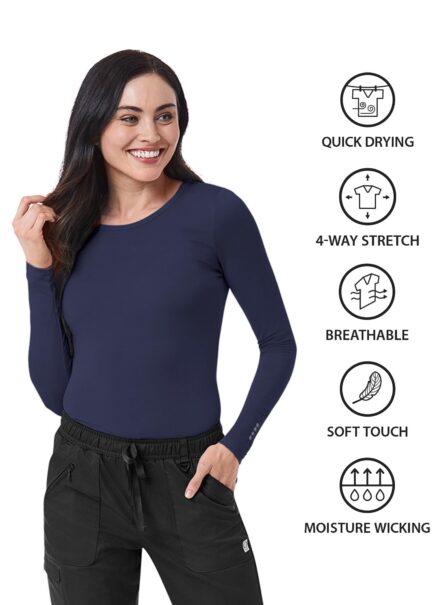 Maevn Coolmax Women's Long Sleeve Under Scrub Tee product image