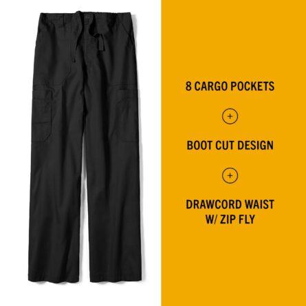 Carhartt Scrubs C54108 Men's Classic Fit Ripstop Boot Cut 8-Pocket Cargo Pant in Black product image