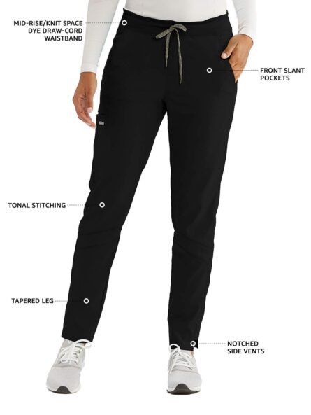 BARCO Grey's Anatomy Stretch GVSP509 Women's Harper Scrub Pant in Black product image