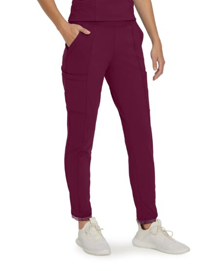 Urbane Impulse Slim Fit Extreme Stretch 4-Pkt Jogger Scrub Pants for Women 9208 Wine XLG in Wine product image