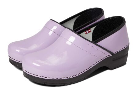 Sanita Pro Patent Professional Clogs for Women - Arch Support, Durable, Closed-Back, APMA-Approved Slip-On Shoes in Black Patent product image