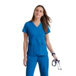 BARCO Grey's Anatomy Scrubs - Riley Scrub Top for Women, V-Neck Super-Soft Women's Scrub Top product image