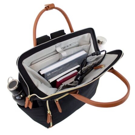 Maevn ReadyGO Water-Resistant Clinical Tote Backpack in Black product image