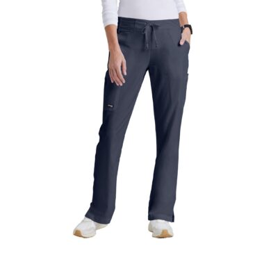 BARCO Grey's Anatomy Scrubs - Mia Scrub Pant for Women, Elastic Back Waist, Low-Rise Shaped Leg Women's Scrub Pant in Steel product image